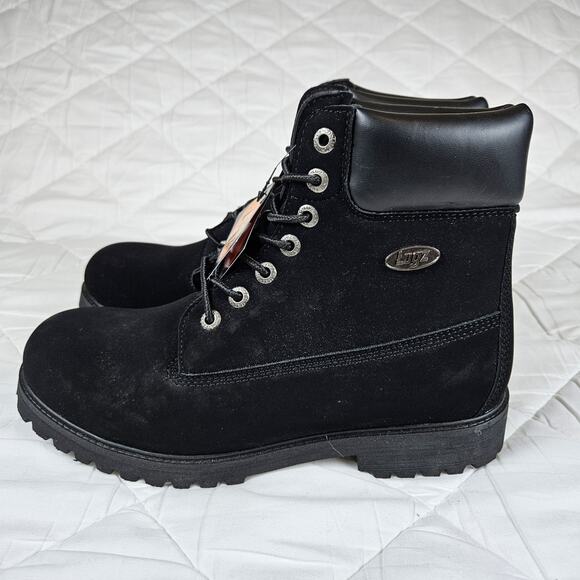 Lugz Convoy Lace Up Black Suede Casual Boot MCNWD-001 Workwear Mens 9.5 Size 43 - Picture 2 of 16